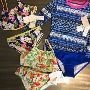 Tommy Bahama Girls Rashguard & Girls Tankini Sets